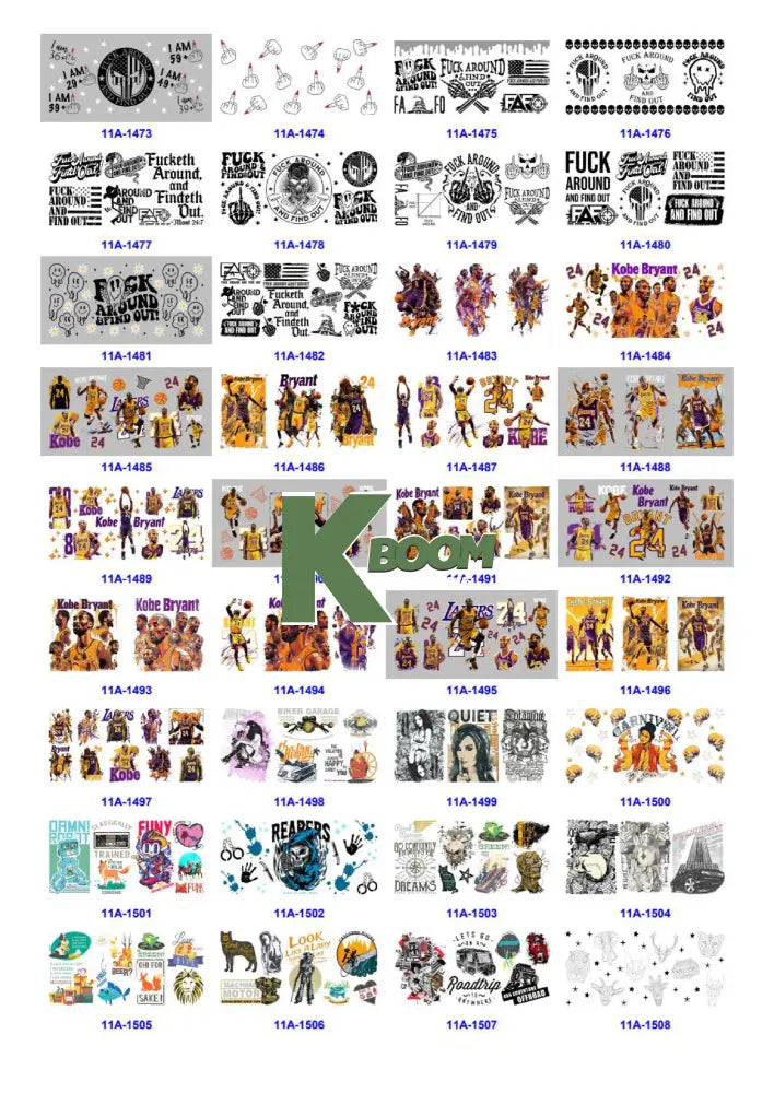 Wholesale UV DTF catalogue 9 77 pages