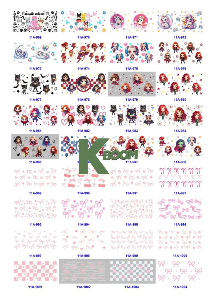 Wholesale UV DTF catalogue 9 77 pages