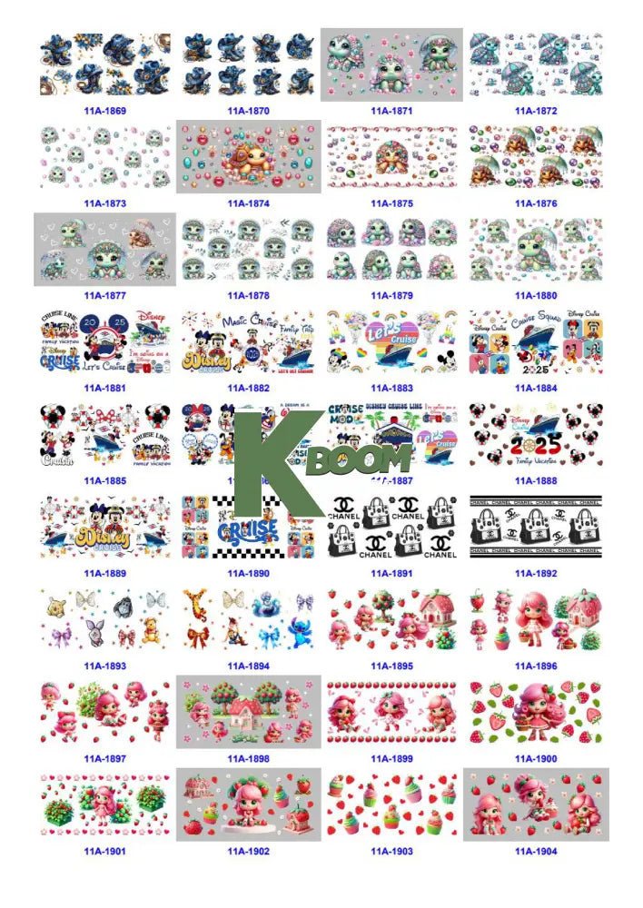 Wholesale UV DTF catalogue 9 77 pages