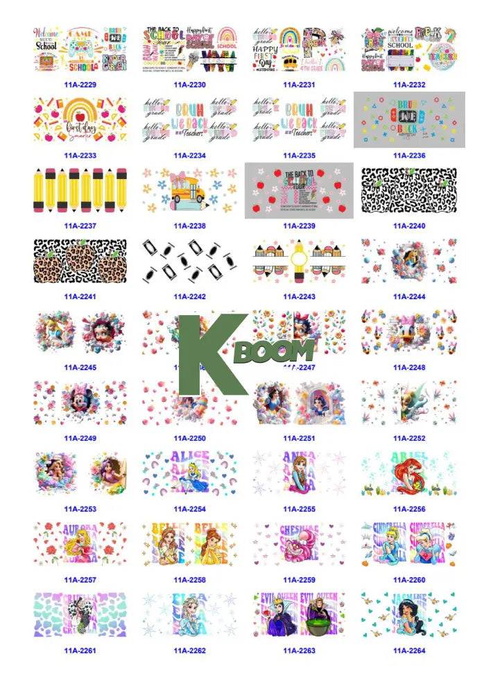 Wholesale UV DTF catalogue 9 77 pages