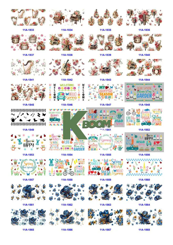 Wholesale UV DTF catalogue 9 77 pages
