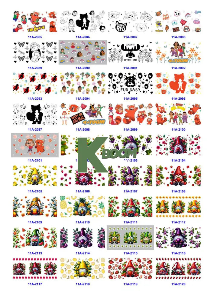 Wholesale UV DTF catalogue 9 77 pages