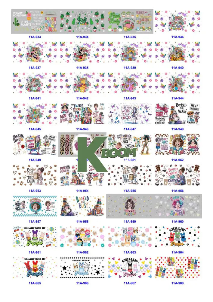Wholesale UV DTF catalogue 9 77 pages