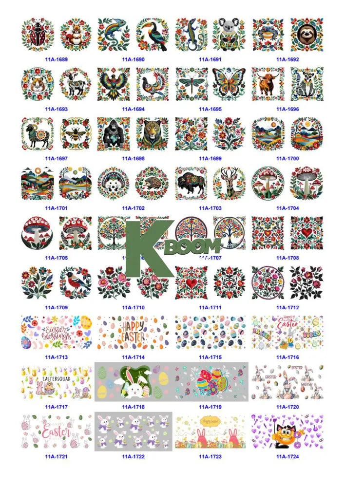 Wholesale UV DTF catalogue 9 77 pages