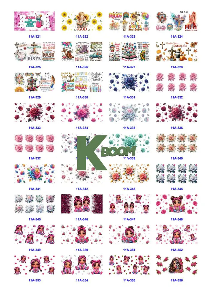 Wholesale UV DTF catalogue 9 77 pages