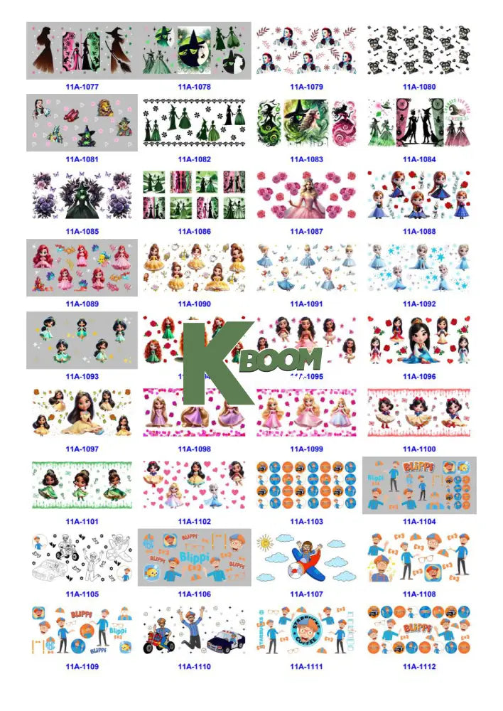 Wholesale UV DTF catalogue 9 77 pages