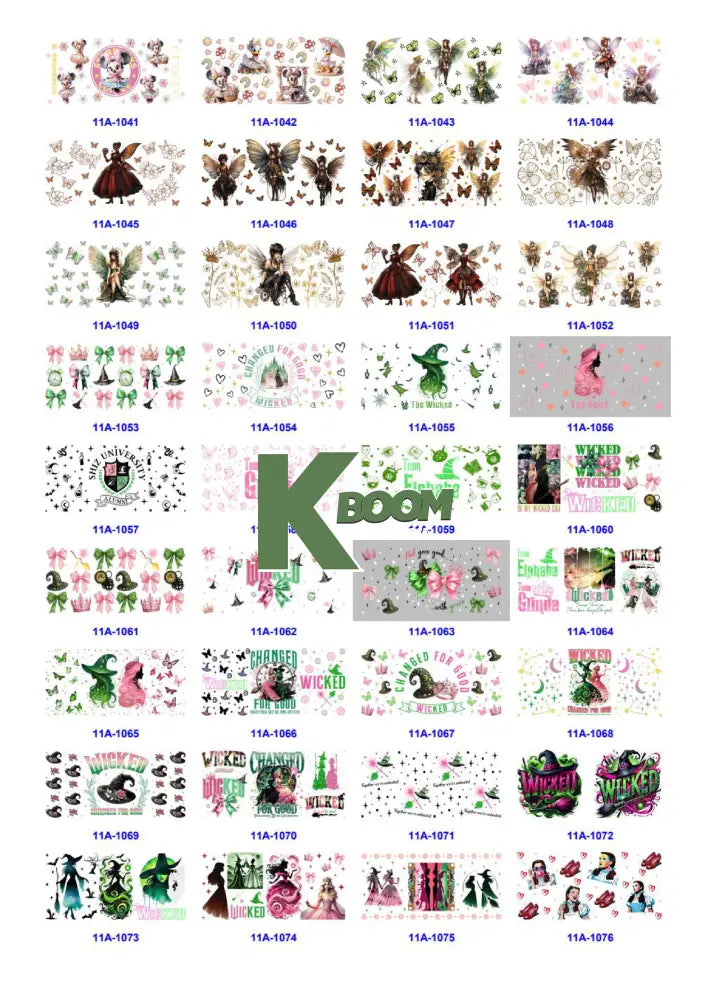 Wholesale UV DTF catalogue 9 77 pages