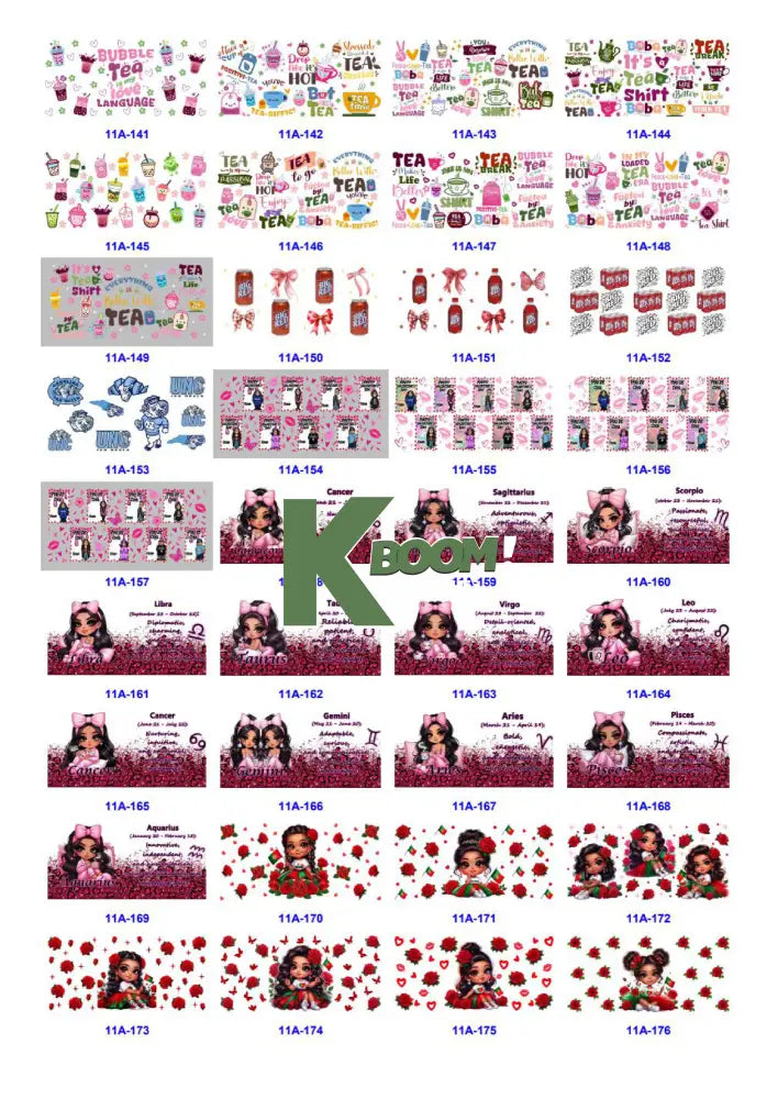 Wholesale UV DTF catalogue 9 77 pages