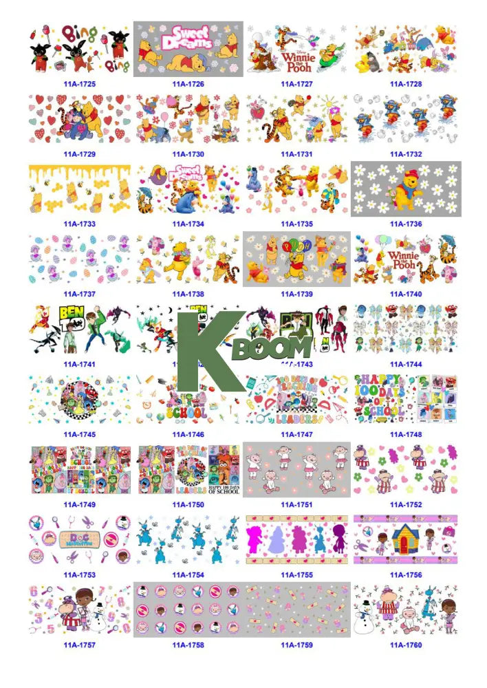 Wholesale UV DTF catalogue 9 77 pages