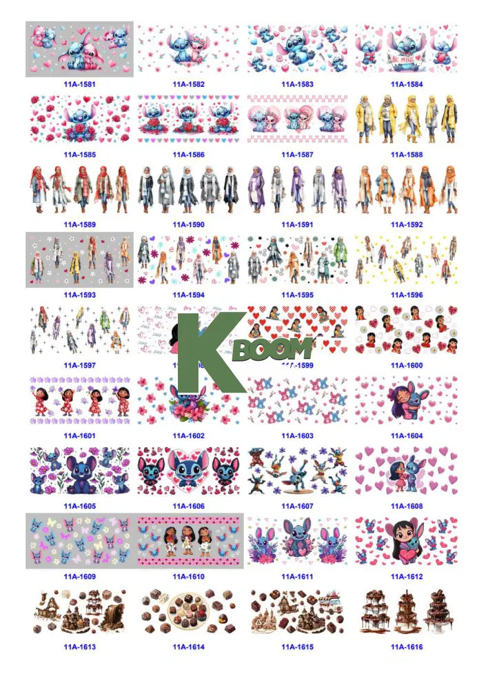 Wholesale UV DTF catalogue 9 77 pages