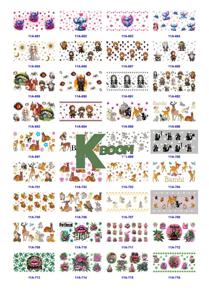 Wholesale UV DTF catalogue 9 77 pages