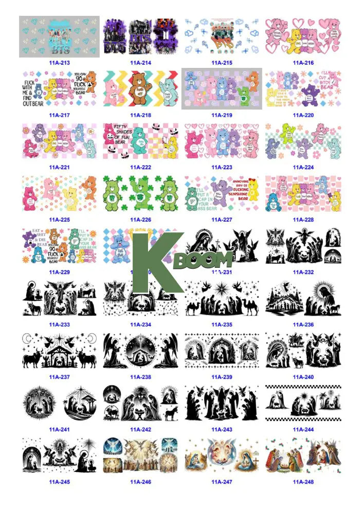 Wholesale UV DTF catalogue 9 77 pages