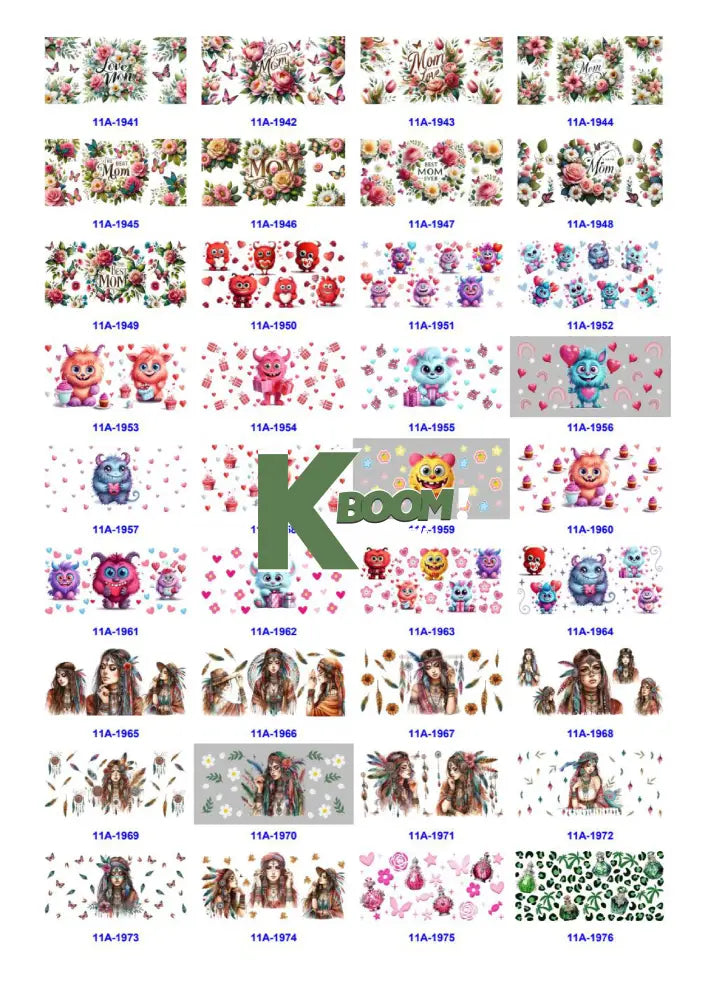 Wholesale UV DTF catalogue 9 77 pages