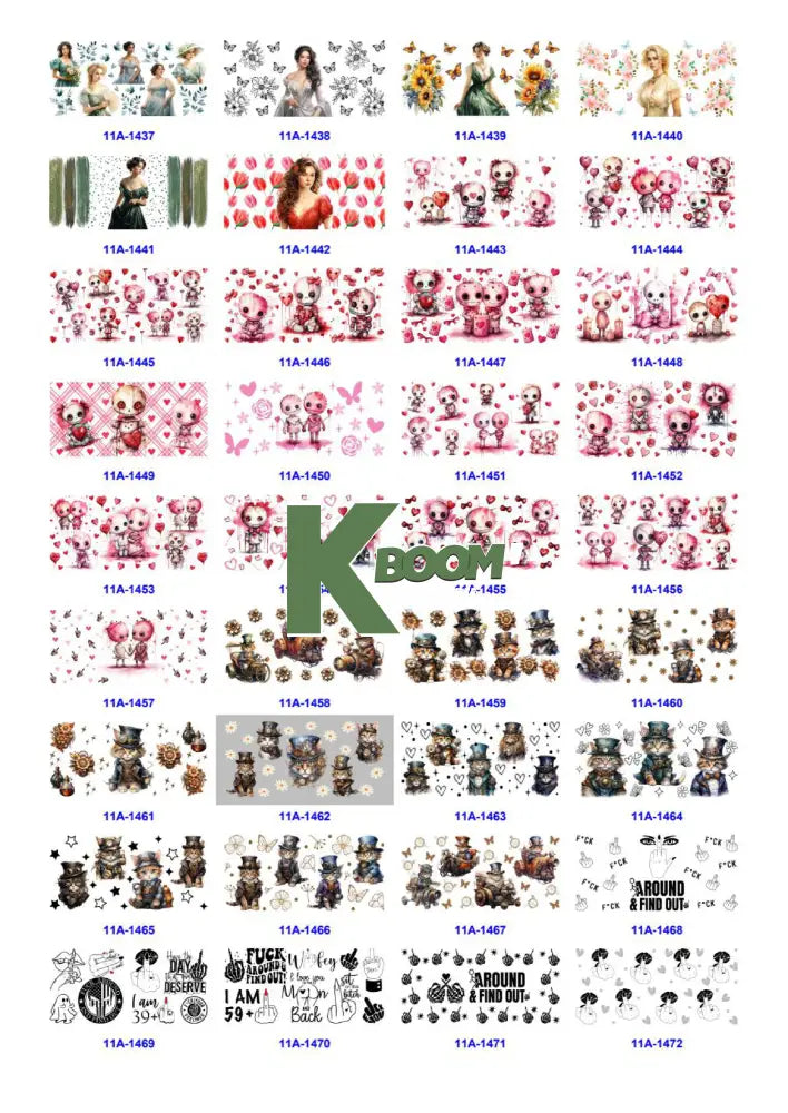Wholesale UV DTF catalogue 9 77 pages