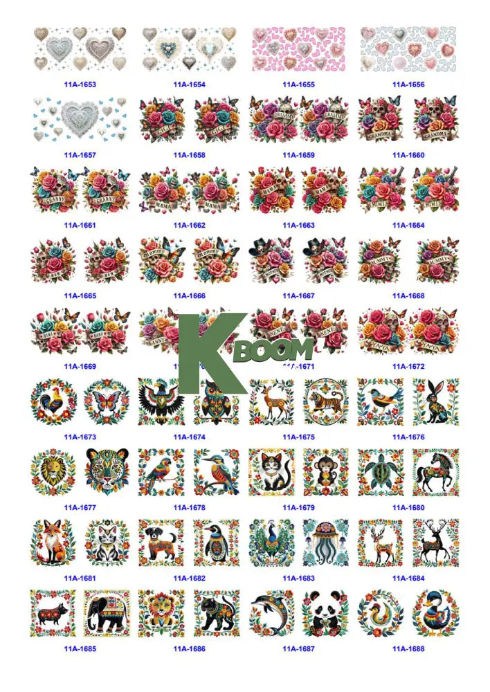 Wholesale UV DTF catalogue 9 77 pages