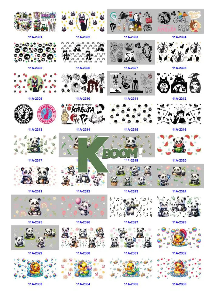 Wholesale UV DTF catalogue 9 77 pages