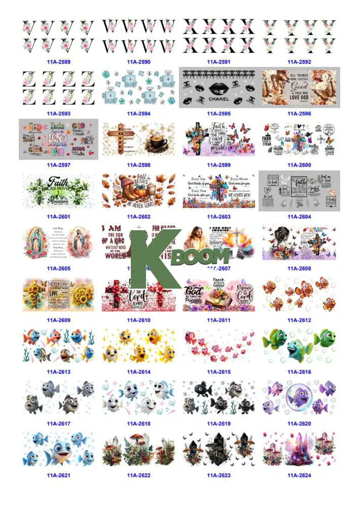 Wholesale UV DTF catalogue 9 77 pages