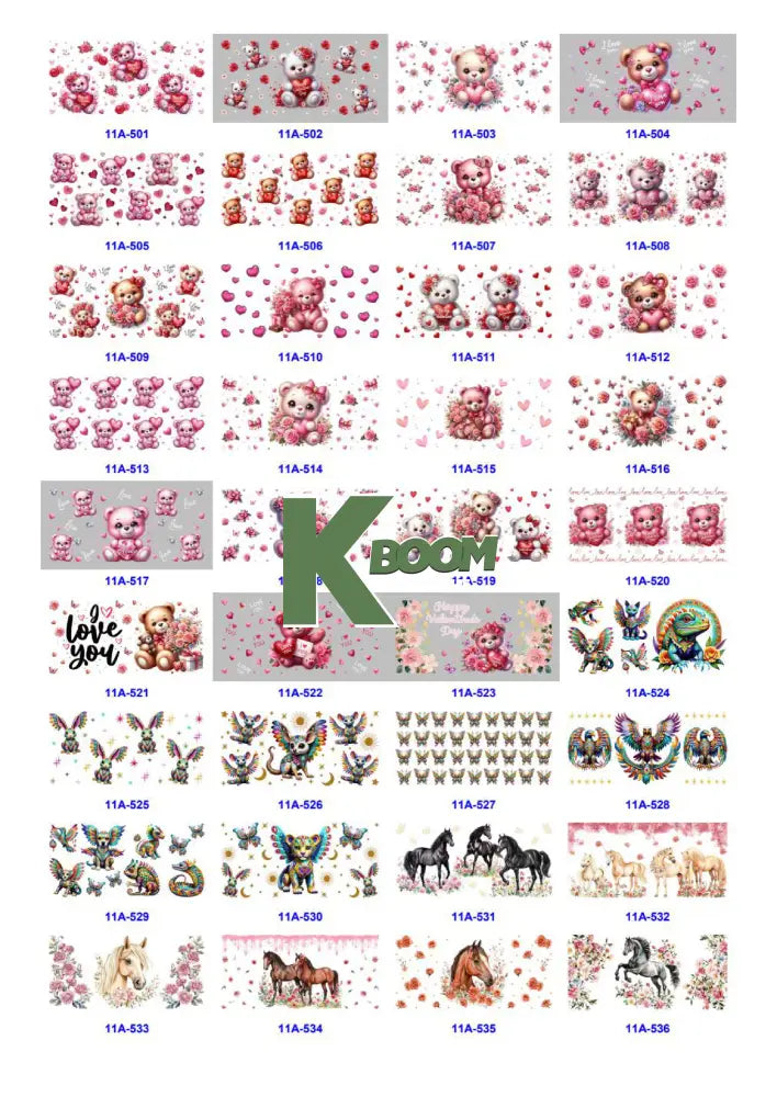 Wholesale UV DTF catalogue 9 77 pages