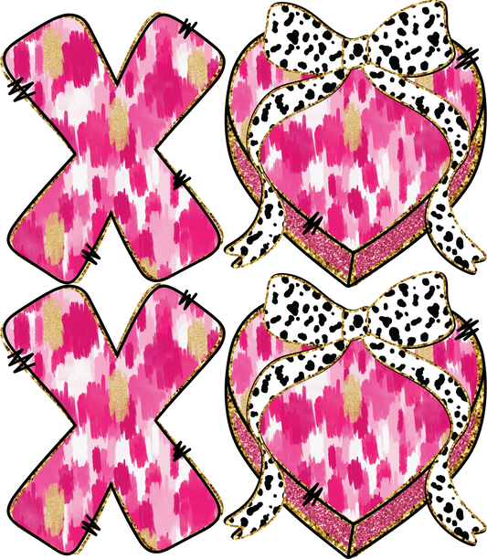 Iron On DTF Transfers For T-Shirt Clothes about 22cm 10 to choice from Valentines