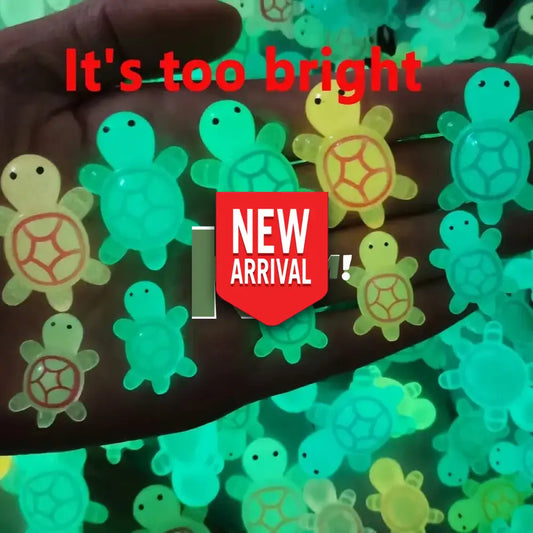 10 x Glow in the Dark Mini Turtle