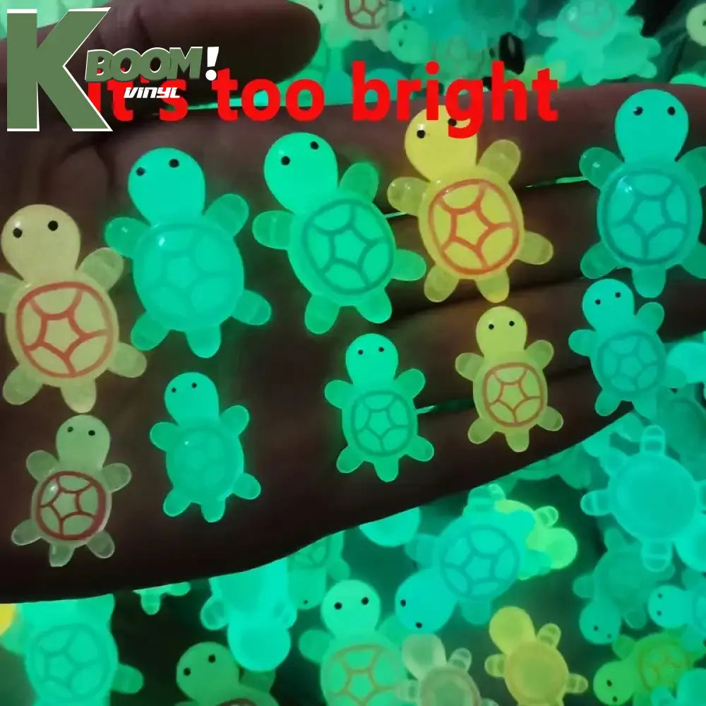 10 x Glow in the Dark Mini Turtle