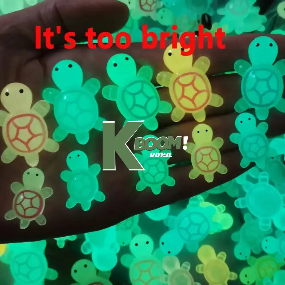 10 x Glow in the Dark Mini Turtle