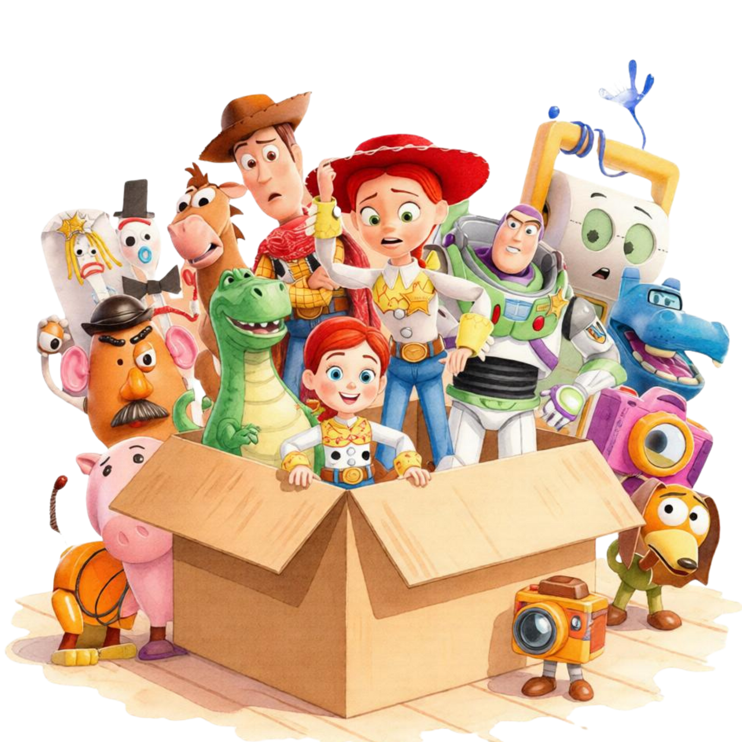 Iron On DTF Transfers For T-Shirt Clothes about 22cm 10 to choice from Toy Story 5