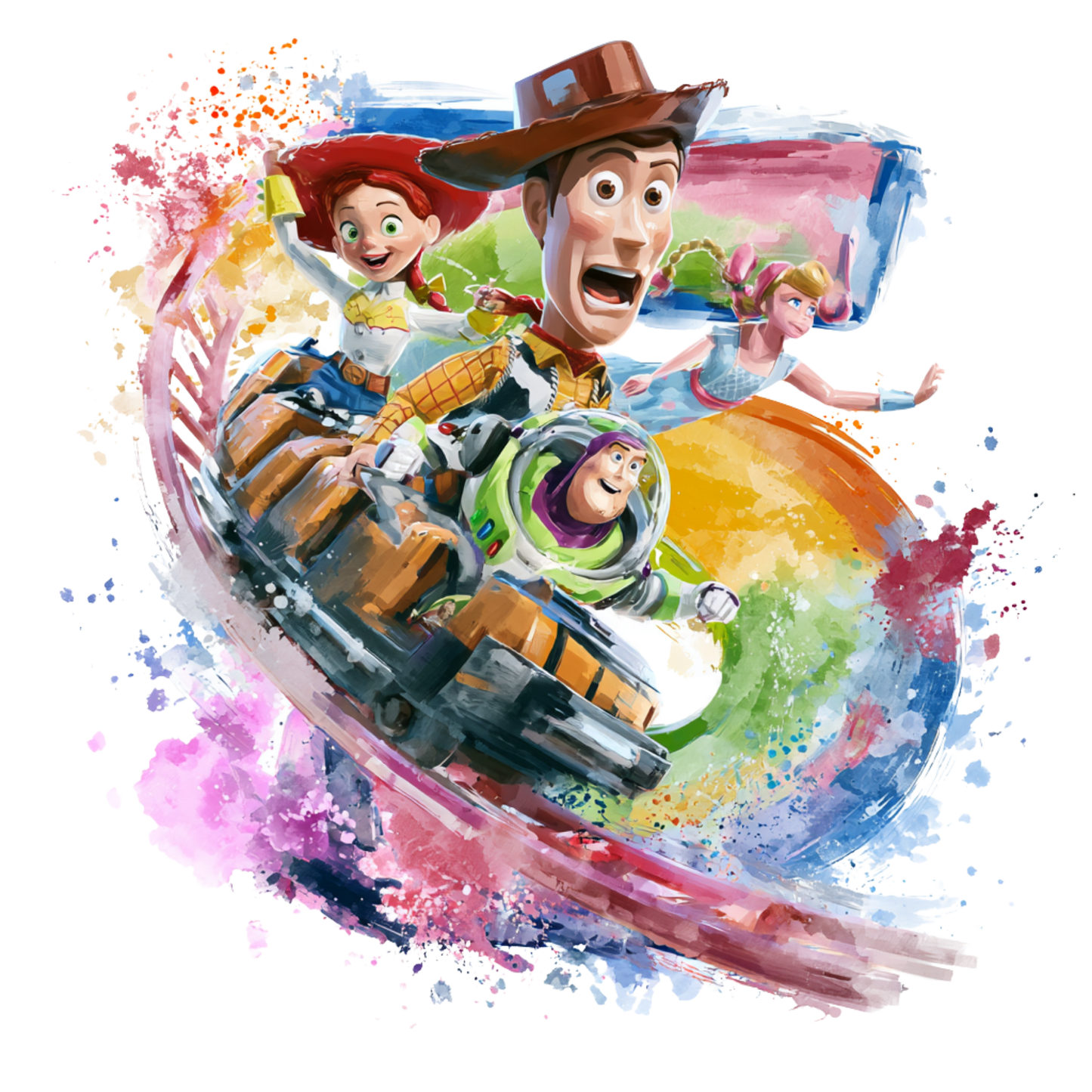 Iron On DTF Transfers For T-Shirt Clothes about 22cm 10 to choice from Toy Story 5