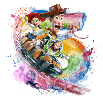 Iron On DTF Transfers For T-Shirt Clothes about 22cm 10 to choice from Toy Story 5