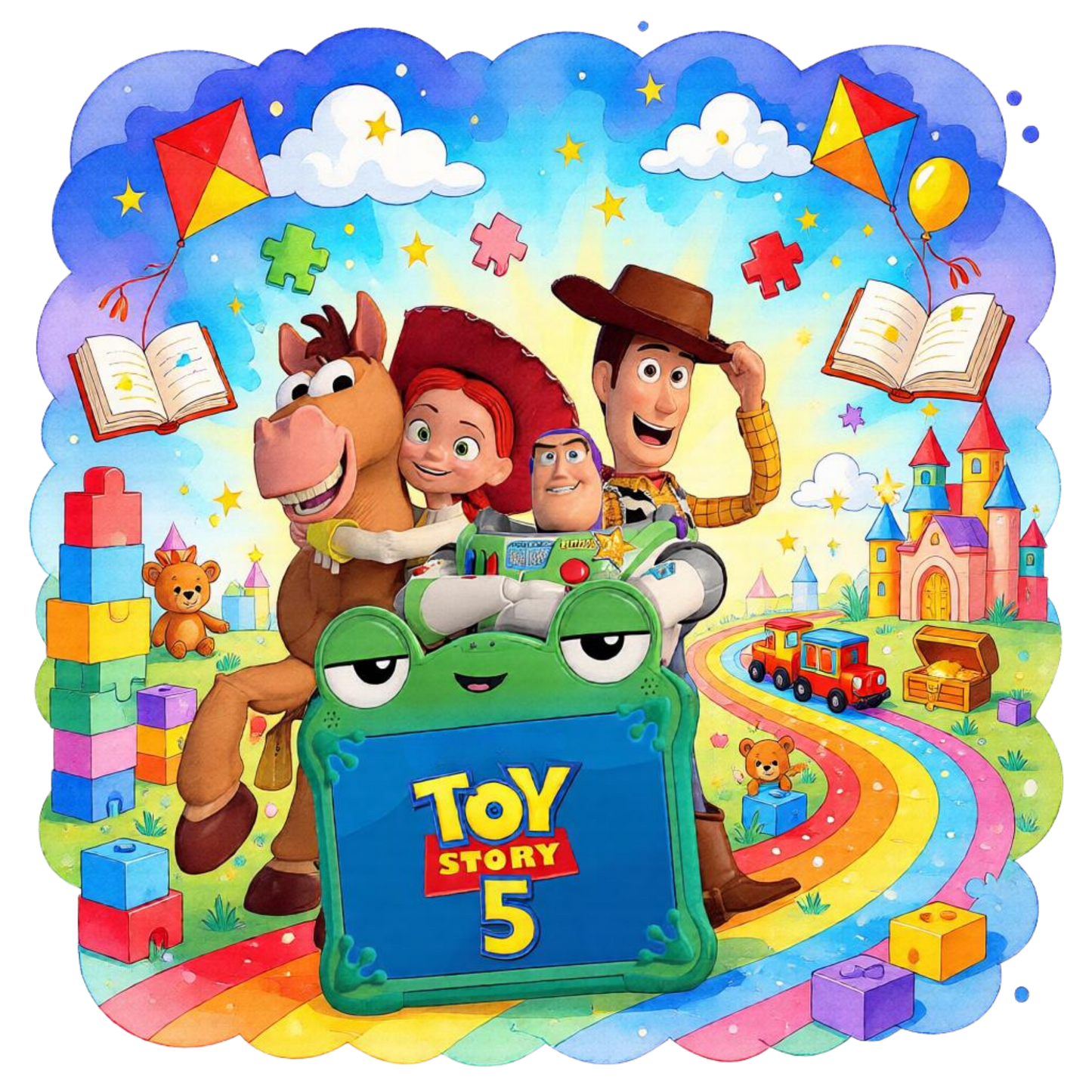Iron On DTF Transfers For T-Shirt Clothes about 22cm 10 to choice from Toy Story 5