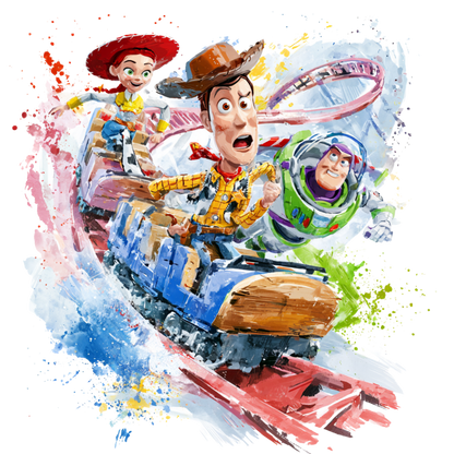 Iron On DTF Transfers For T-Shirt Clothes about 22cm 10 to choice from Toy Story 5