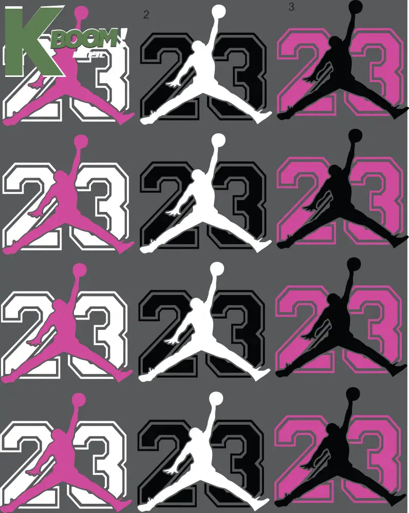 12 X Jorden VARIATIONS IRON ON HEAT TRANSFER SPORT