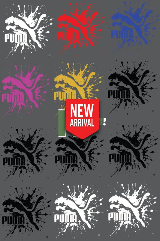 12 X Puma VARIATIONS IRON ON HEAT TRANSFER SPORT
