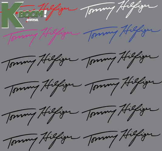 12 X Tommy VARIATIONS IRON ON HEAT TRANSFER SPORT