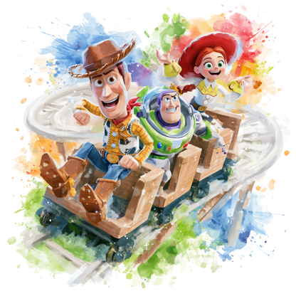 Iron On DTF Transfers For T-Shirt Clothes about 22cm 10 to choice from Toy Story 5