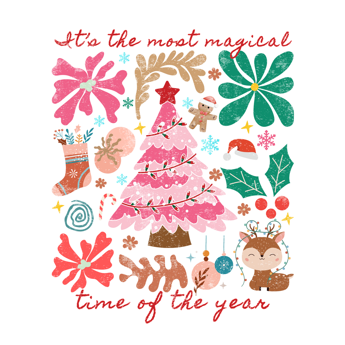 Iron On DTF Transfers For T-Shirt Clothes about 22 8 to choice from Xmas 2