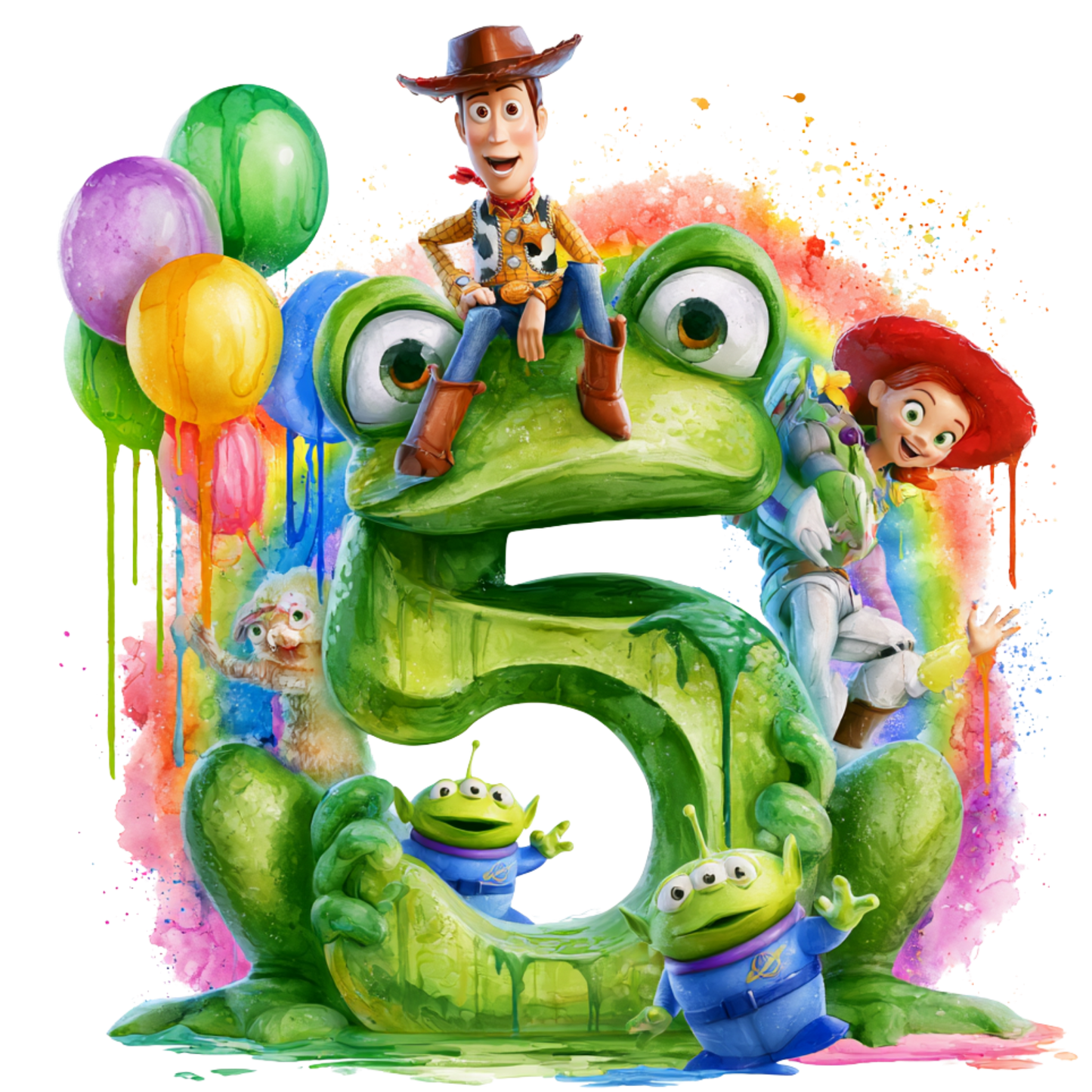 Iron On DTF Transfers For T-Shirt Clothes about 22cm 10 to choice from Toy Story 5
