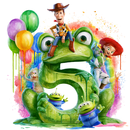Iron On DTF Transfers For T-Shirt Clothes about 22cm 10 to choice from Toy Story 5