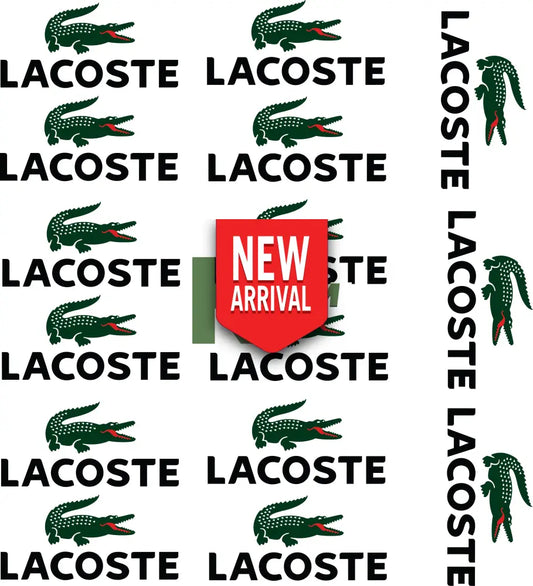 15 X Lacoste VARIATIONS IRON ON HEAT TRANSFER SPORT