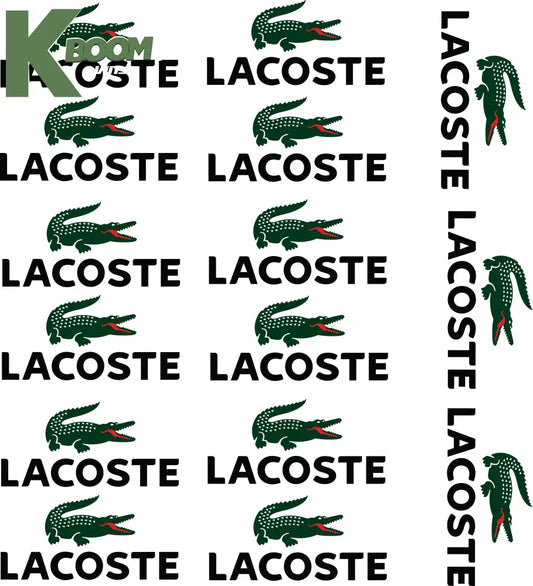 15 X Lacoste VARIATIONS IRON ON HEAT TRANSFER SPORT