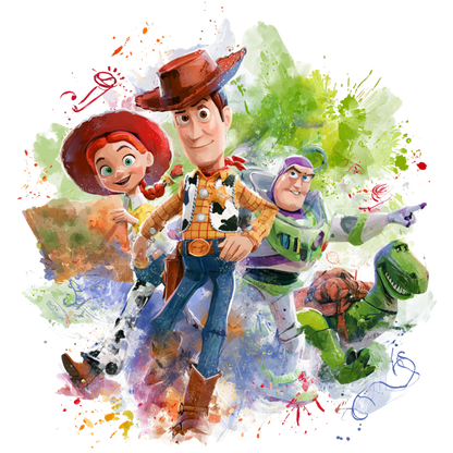 Iron On DTF Transfers For T-Shirt Clothes about 22cm 10 to choice from Toy Story 5