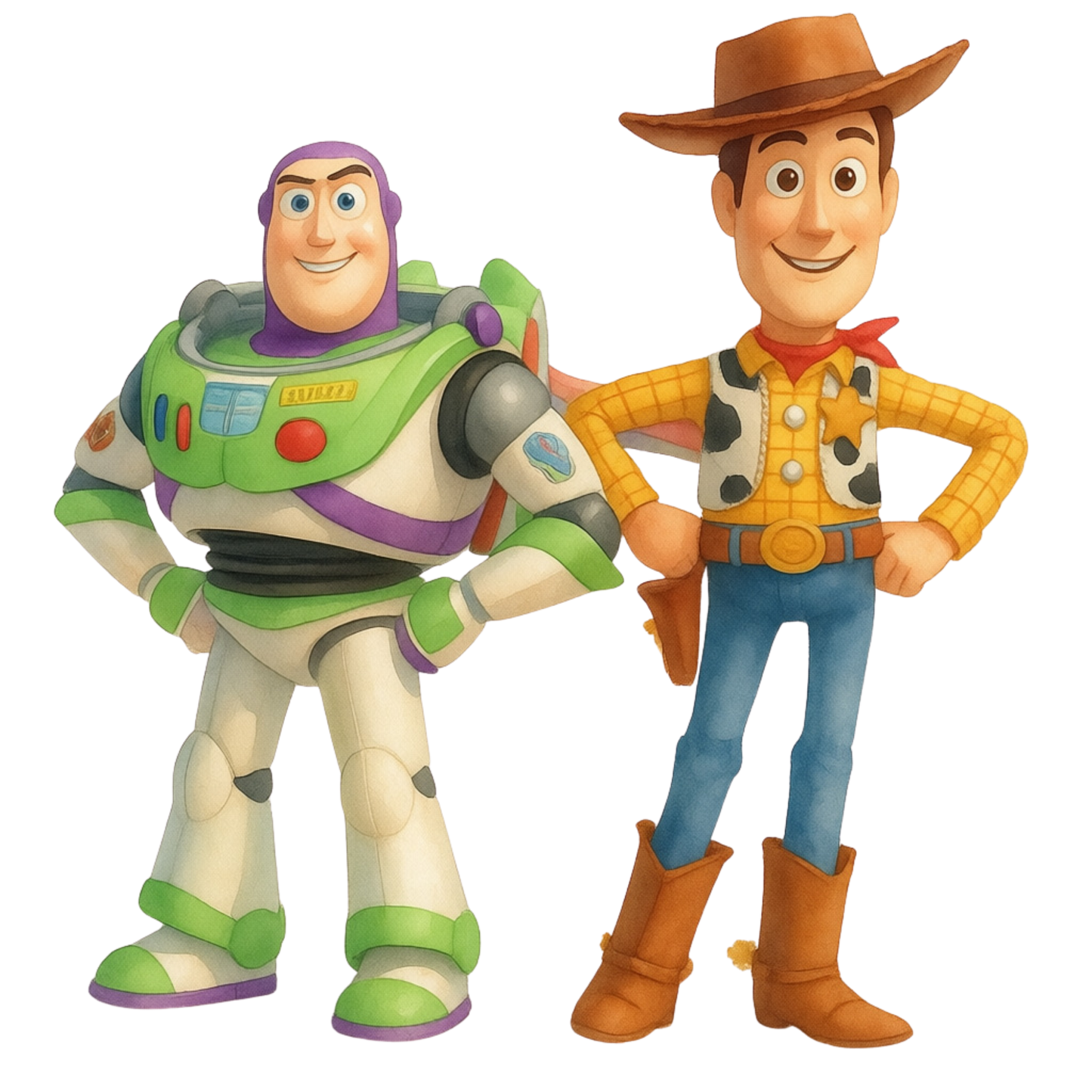 Iron On DTF Transfers For T-Shirt Clothes about 22cm 10 to choice from Toy Story 5