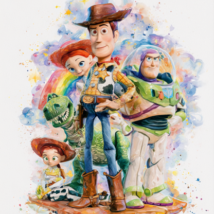 Iron On DTF Transfers For T-Shirt Clothes about 22cm 10 to choice from Toy Story 5