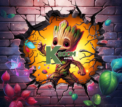 20 Oz Skinny Tumblers 3D Baby Super Heroes 60 image to choice from 11