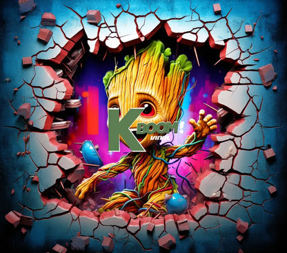 20 Oz Skinny Tumblers 3D Baby Super Heroes 60 image to choice from 27