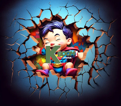 20 Oz Skinny Tumblers 3D Baby Super Heroes 60 image to choice from 3