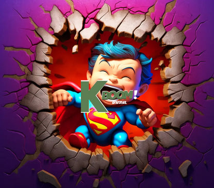 20 Oz Skinny Tumblers 3D Baby Super Heroes 60 image to choice from 38