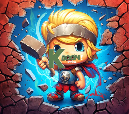 20 Oz Skinny Tumblers 3D Baby Super Heroes 60 image to choice from 46