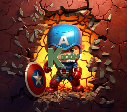 20 Oz Skinny Tumblers 3D Baby Super Heroes 60 image to choice from 5