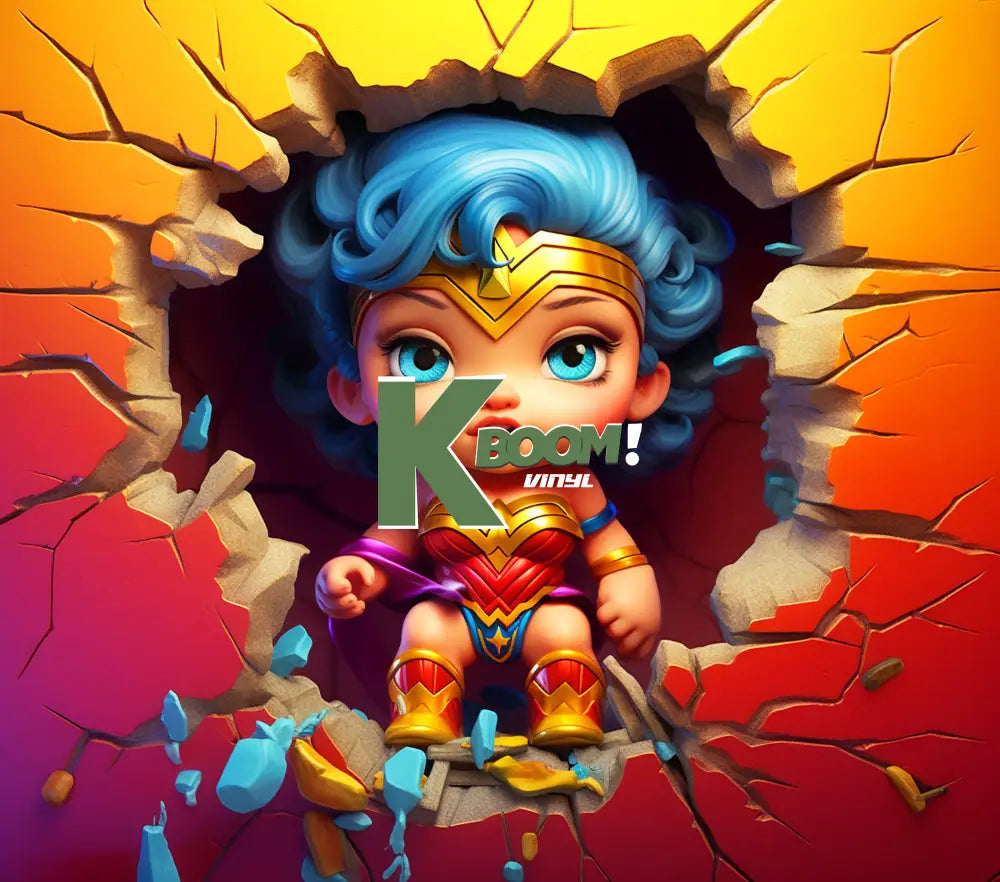 20 Oz Skinny Tumblers 3D Baby Super Heroes 60 image to choice from 57